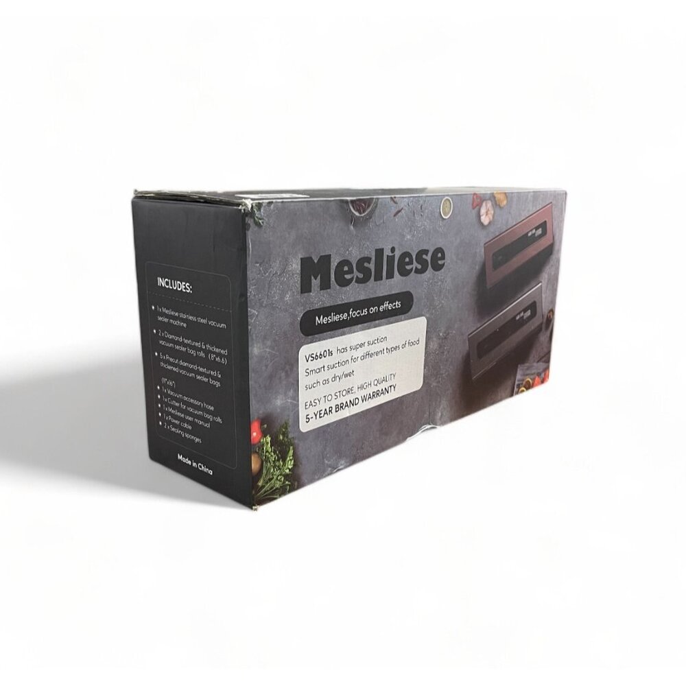 Mesliese Vacuum Sealer Machine Powerful 90Kpa Precision 6-in-1 Compact(Pink),New - Picture 3 of 10